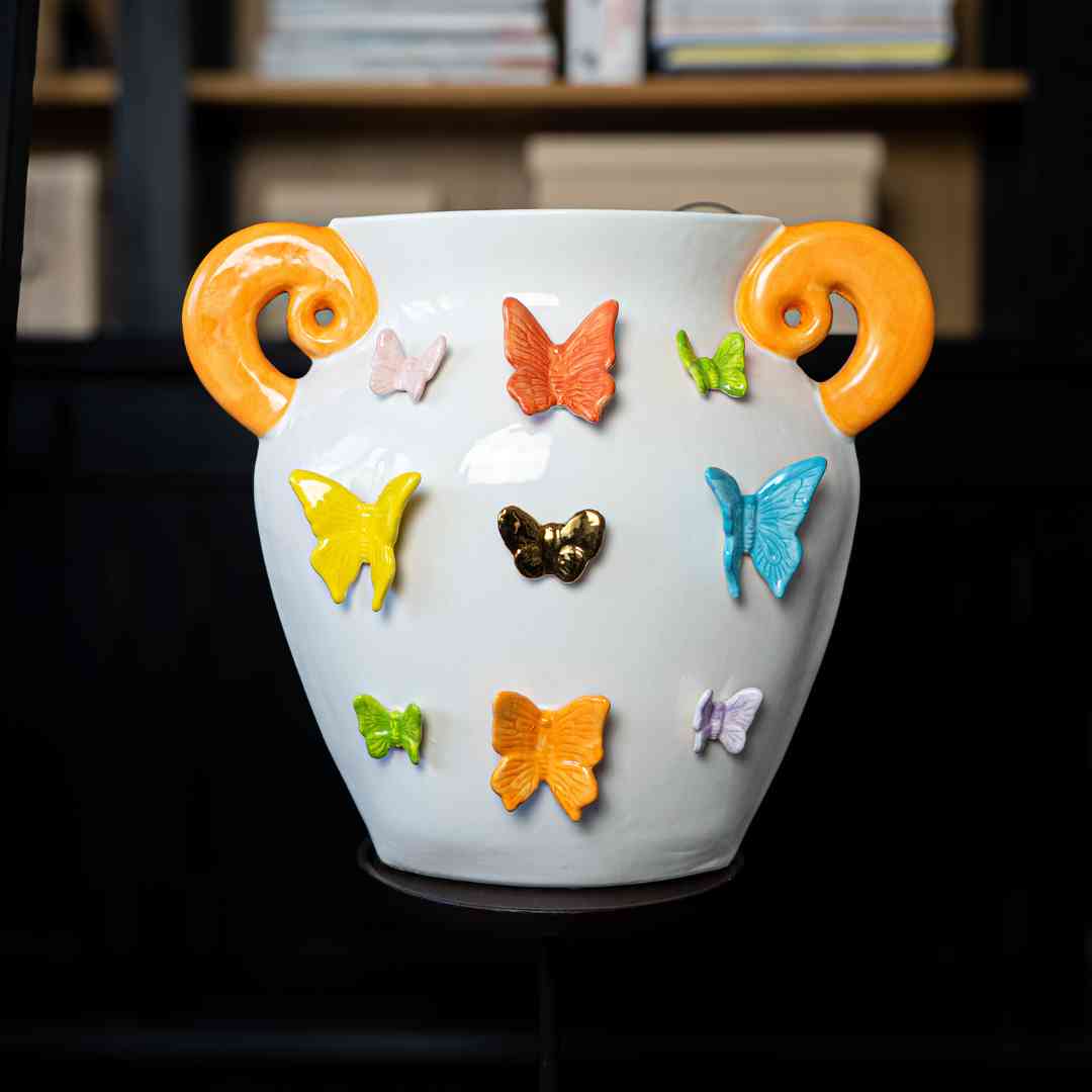 Vase Aurelia - Schmetterlinge, Large, Höhe: 39 cm - von strohdeicher design10084