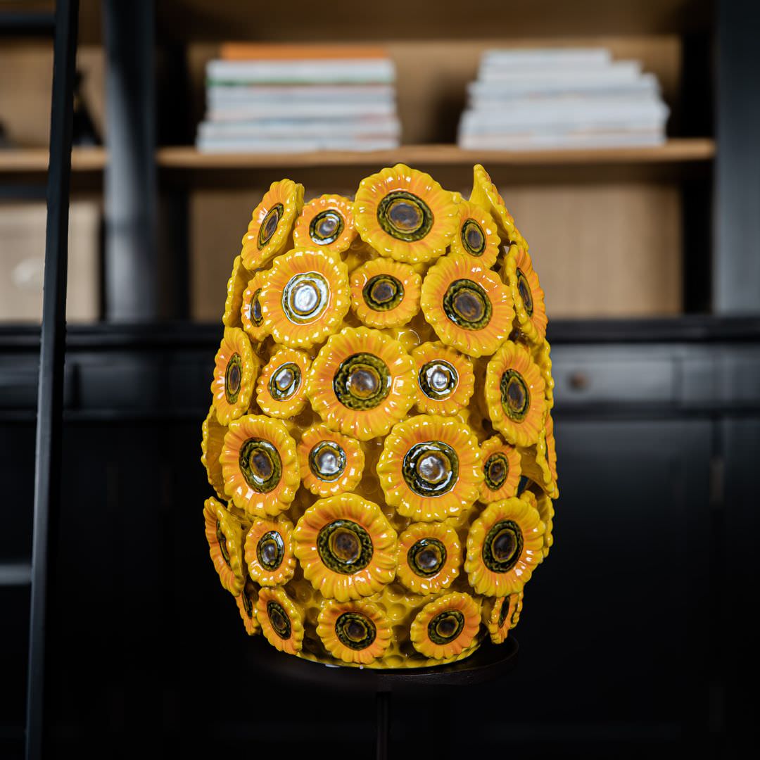 Vase Sunflower Bomb - Large - Höhe 41 cm - von strohdeicher design10012
